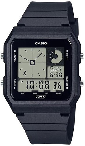 Casio Ρολόι Αυτόματο με Μαύρο Καουτσούκ Λουράκι LF-20W-1AEF